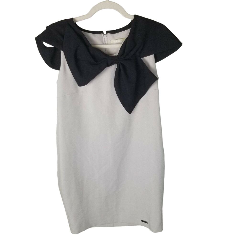 Babylon Womens Bow Mini Dress Size 6 Designer Cocktail Party Wedding Guest Event